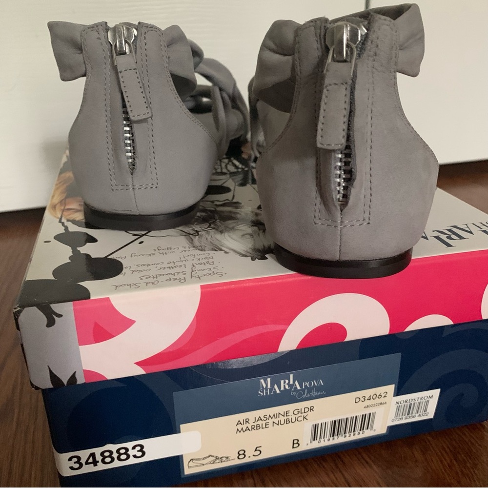 NEW Cole Haan Gray Suede Leather Sandals, Women’s 8.5 - Picture 8 of 8